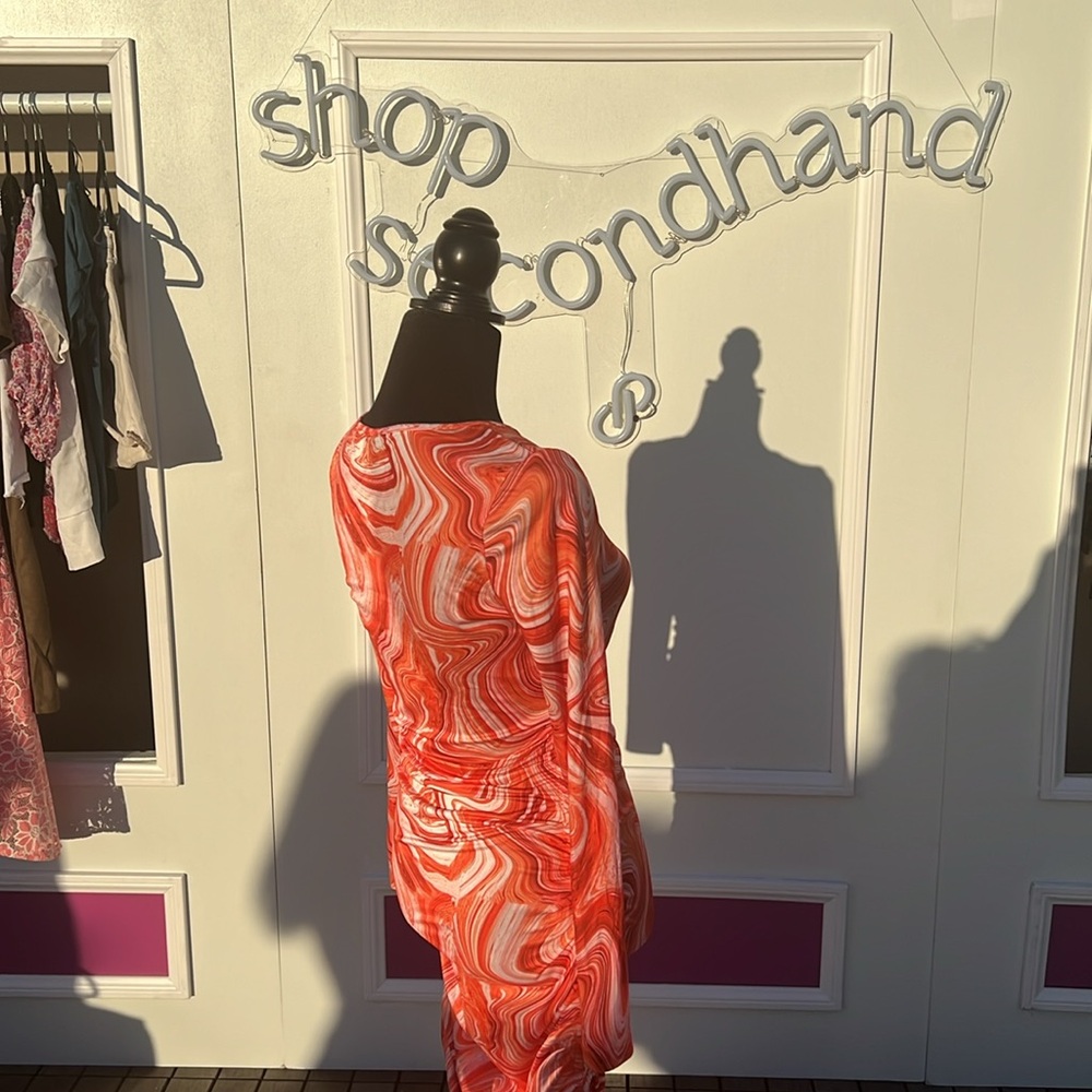 πPOSH PARTY LA LIVE SHEIN RUCHED MIDI DRESS - Picture 7 of 16